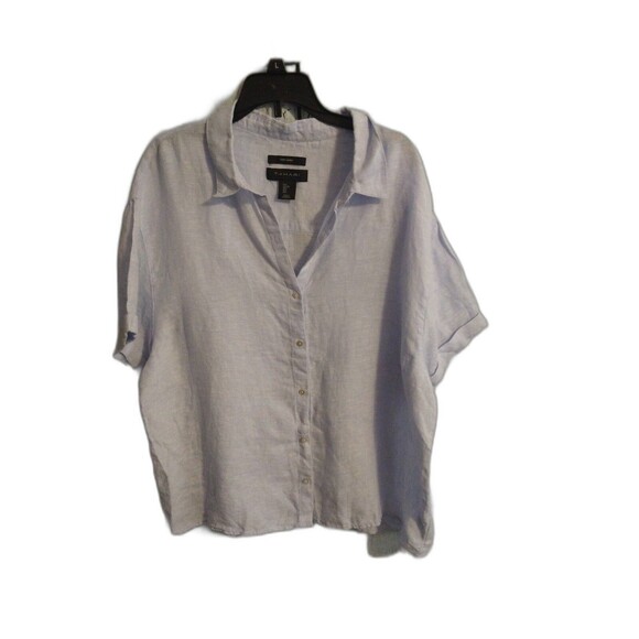 Tahari Tops - Tahari Casual Light Blue Linen Button-Up Shirt‎